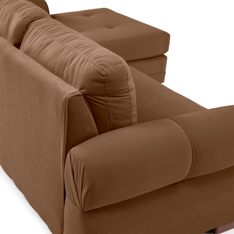 SECCIONAL DERECHO LIVING FACTORY OREGON 4 CUERPOS CHOCOLATE - 7