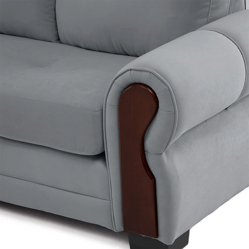 SECCIONAL IZQUIERDO LIVING FACTORY OREGON 4 CUERPOS GRIS - 7