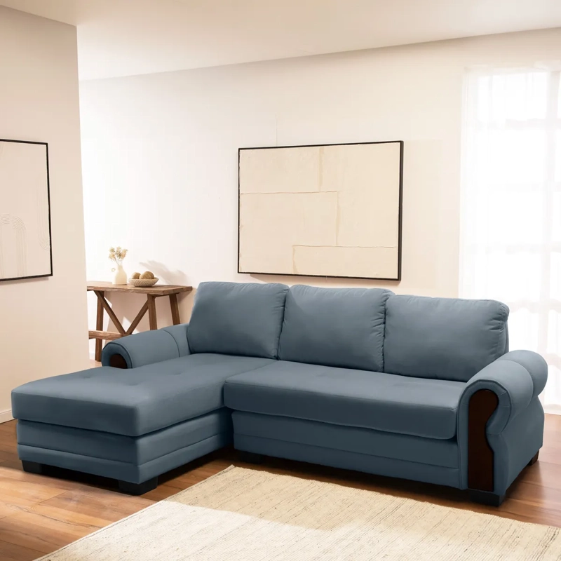 SECCIONAL IZQUIERDO LIVING FACTORY OREGON 4 CUERPOS GRIS - 9
