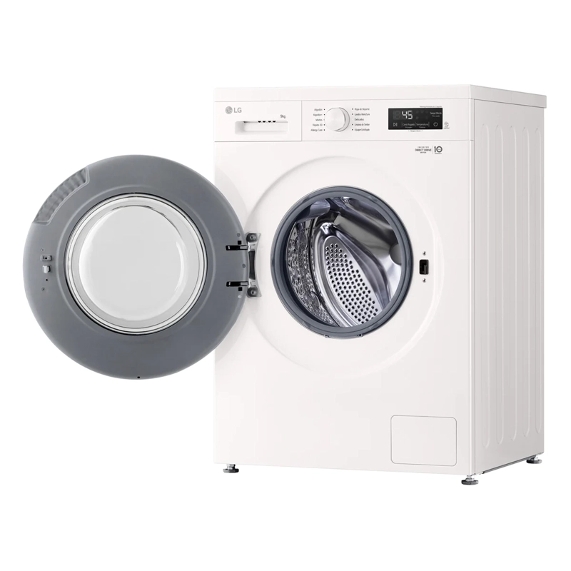 LAVADORA CARGA FRONTAL LG WM9GWVFS6 9KG BLANCO - 6