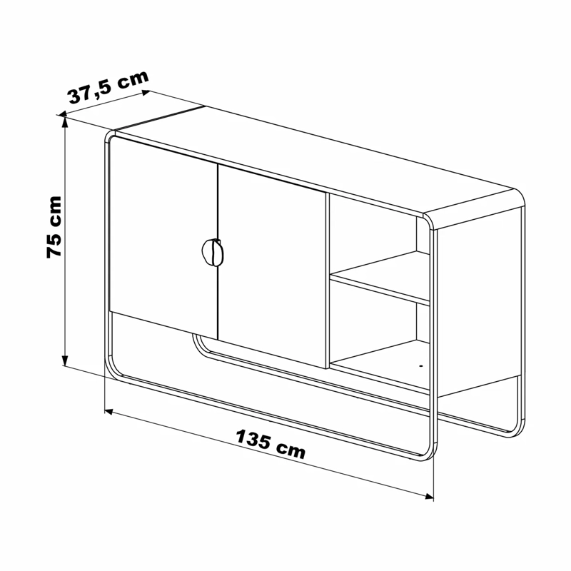 BUFFET DECOCASA LUNA 2P - 4