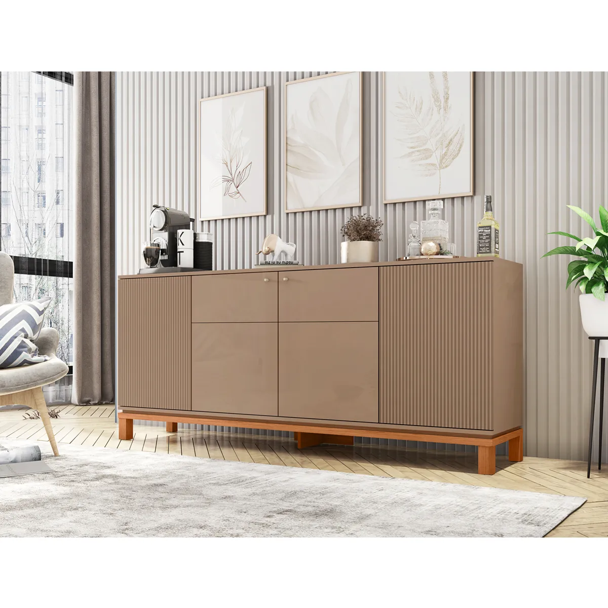 BUFFET DECOCASA MONDRIAN 4P - 5