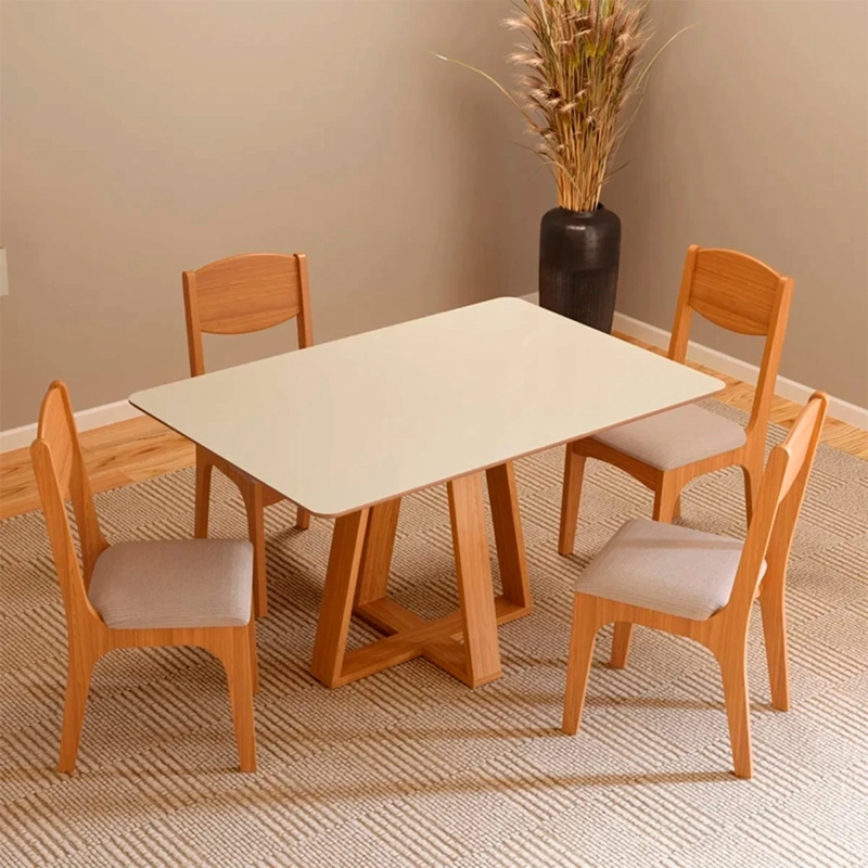 JUEGO DE COMEDORE DECOCASA TM86 4S CAFÉ - 1
