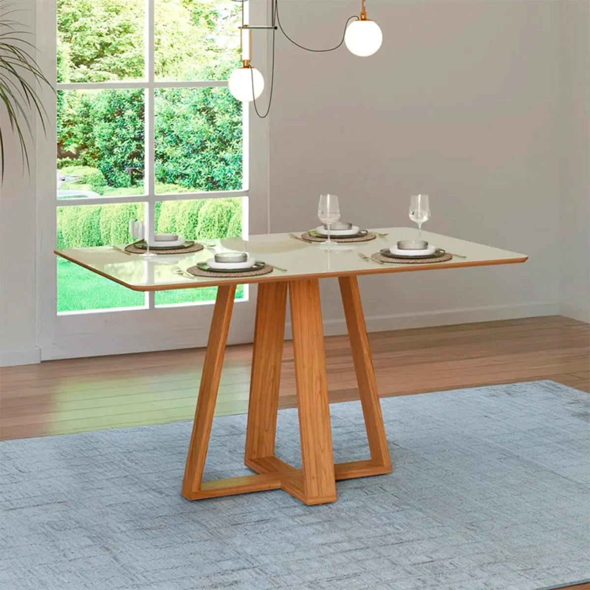 JUEGO DE COMEDORE DECOCASA TM86 4S CAFÉ - 3