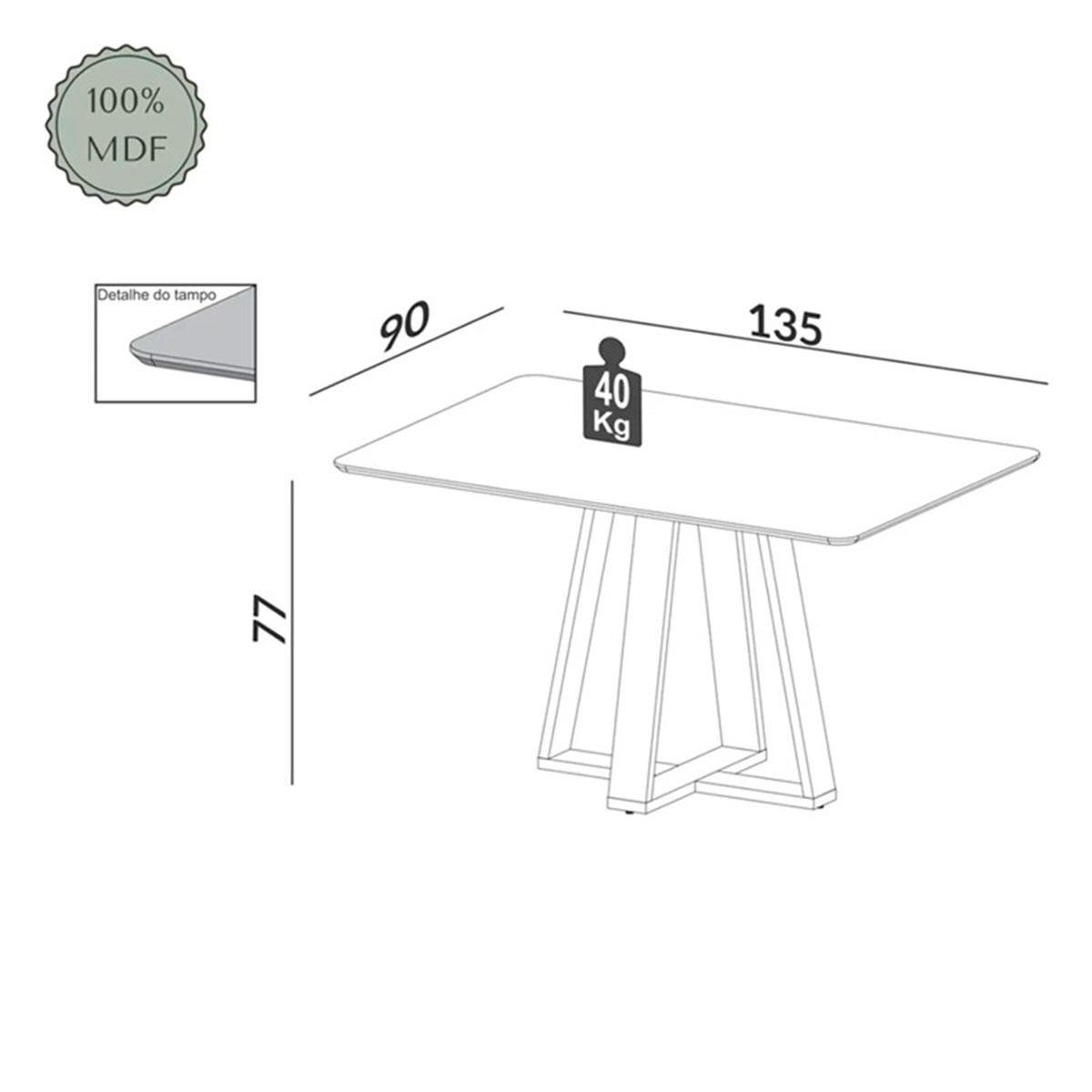 JUEGO DE COMEDORE DECOCASA TM86 4S CAFÉ - 5