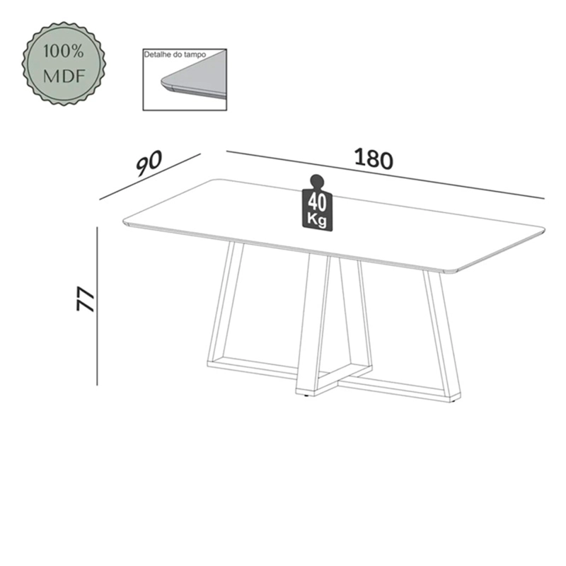 JUEGO DE COMEDORE DECOCASA TM87 6S CAFÉ - 3