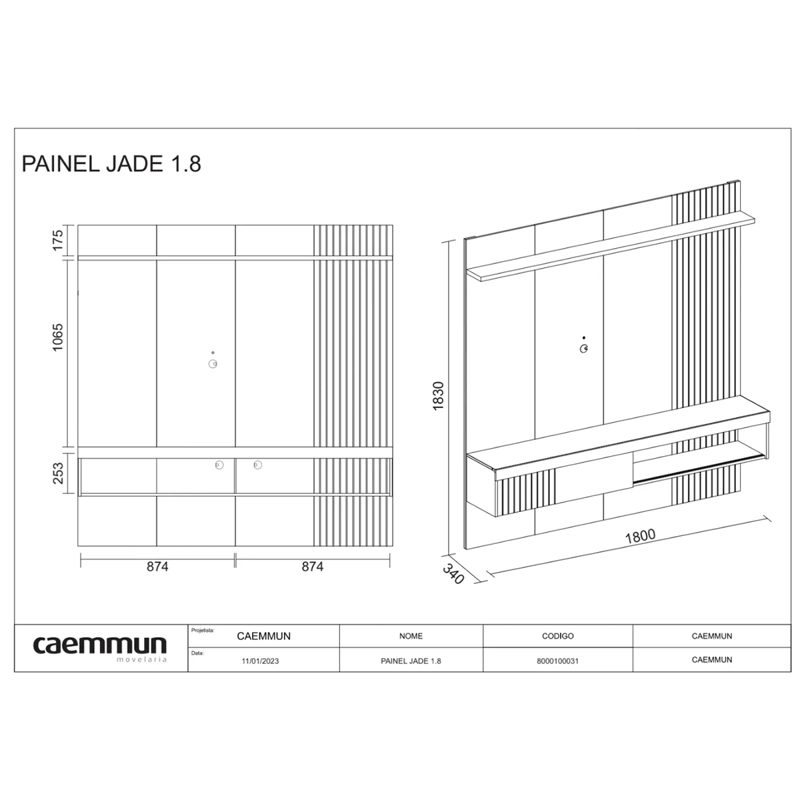 PANEL TV DECOCASA JADE 65" - 4