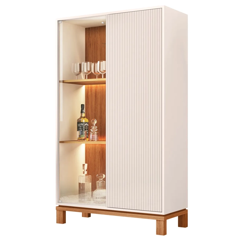 PANEL+RACK TV+VITRINA DECOCASA MONDRIAN 46" - 2