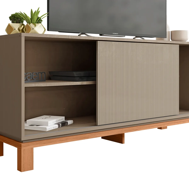 PANEL+RACK TV+VITRINA DECOCASA MONDRIAN 46" - 4