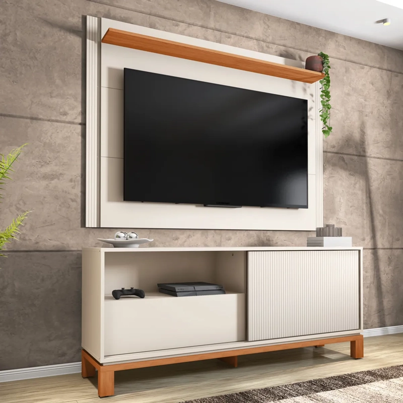 PANEL+RACK TV DECOCASA MONDRIAN 55" - 4