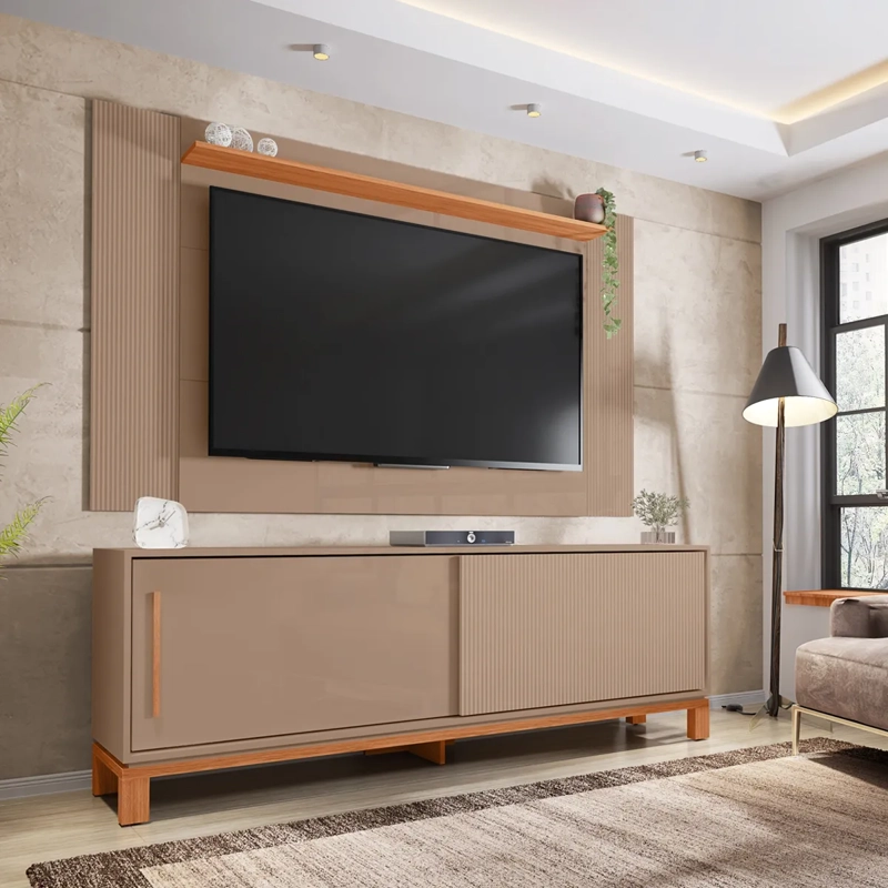 PANEL+RACK TV DECOCASA MONDRIAN 65" - 2