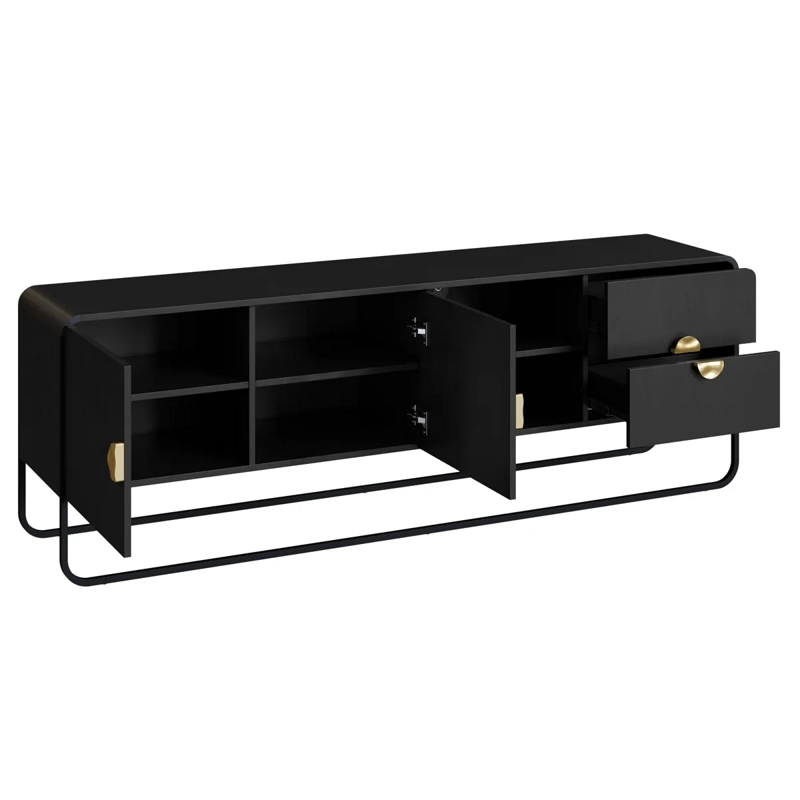 RACK TV DECOCASA LUNA 50" 2P 2C - 3