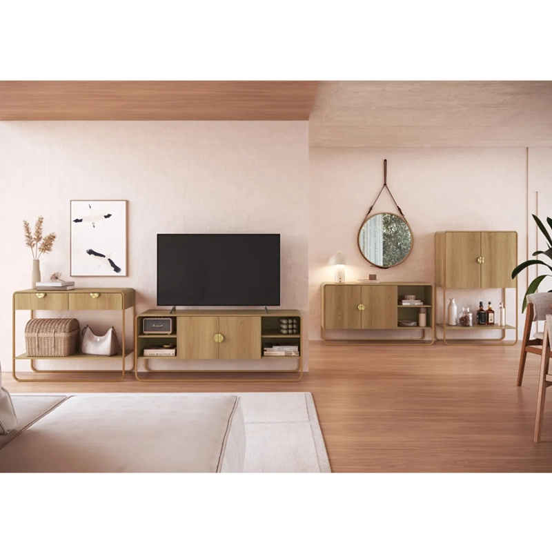 SET MUEBLES DECOCASA LUNA NEGRO