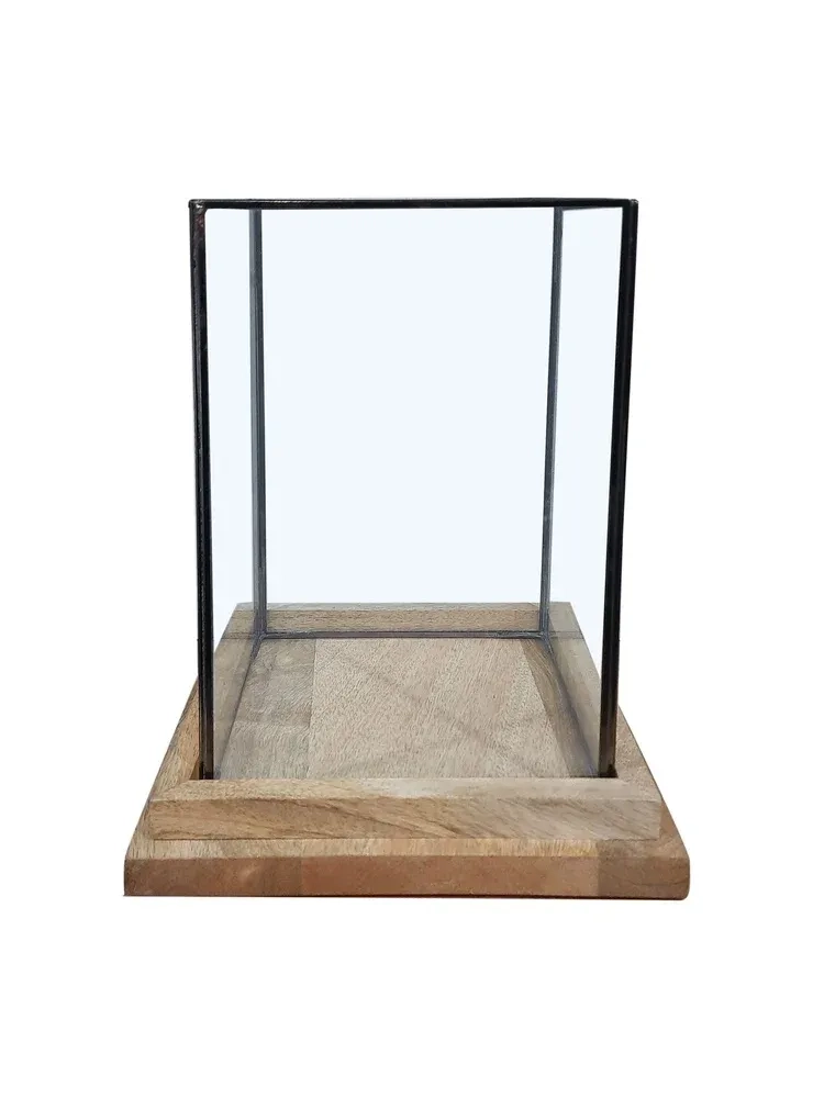 FAROL RIPLEY HOME METAL MADERA NEGRO 20 CM - 1