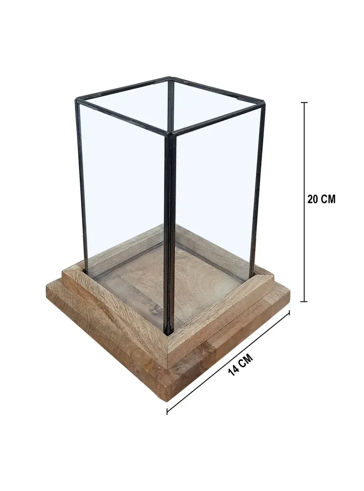 FAROL RIPLEY HOME METAL MADERA NEGRO 20 CM - 3