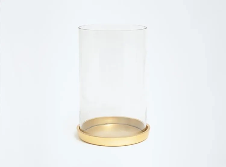 FAROL RIPLEY HOME VIDRIO PLATO DORADO 16X30 CM - 1