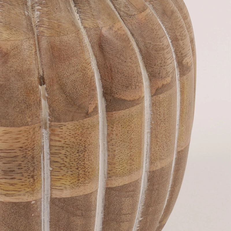 FLORERO MAISON LINETT ACANALADO MADERA  - 3