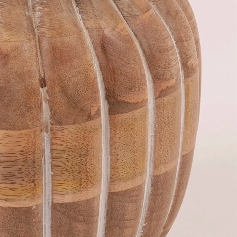 FLORERO MAISON LINETT ACANALADO MADERA  - 4