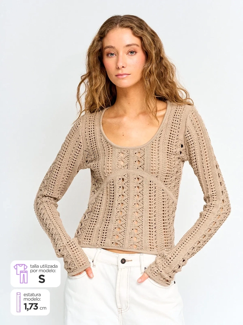 SWEATER MUJER EFESIS ALGODÓN LYAN - 1