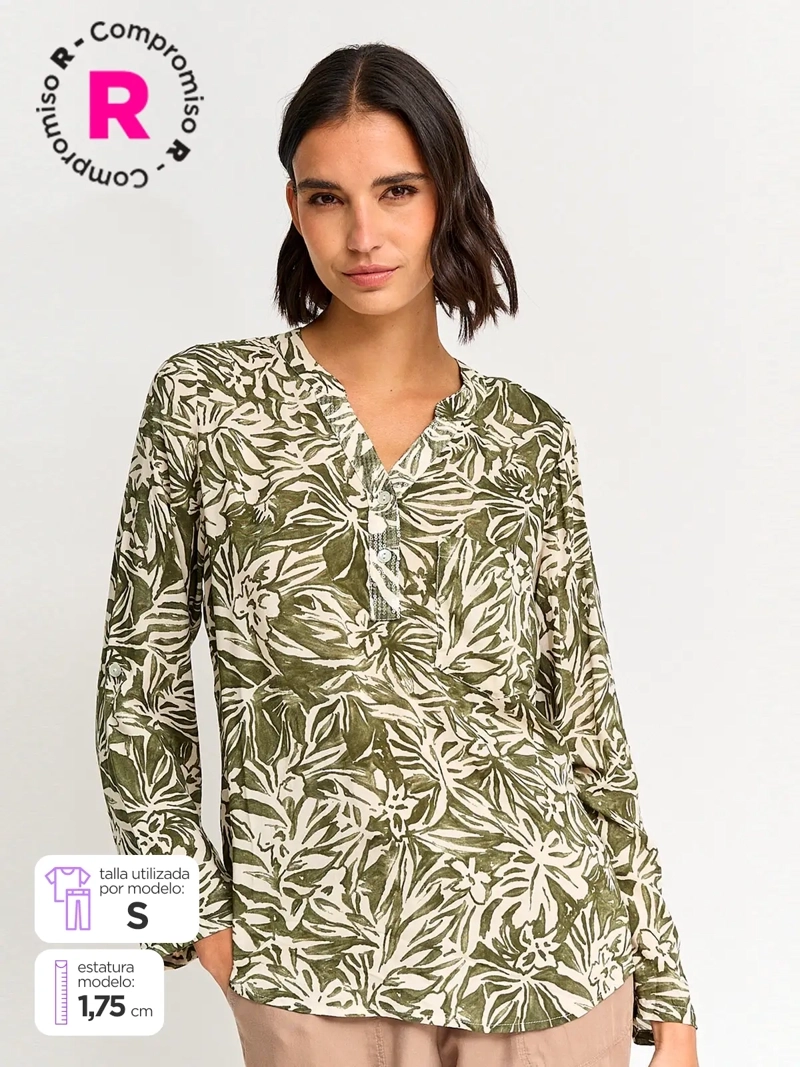 REGATTA BLUSA MUJER REGATTA MANGA LARGA BOLSILLO LENTEJUELAS