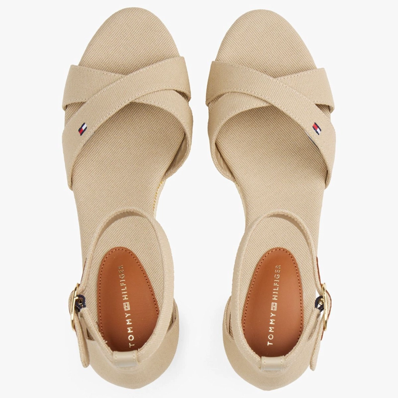 SANDALIAS MUJER TOMMY HILFIGER BEIGE FW0FW08481ACC - 5