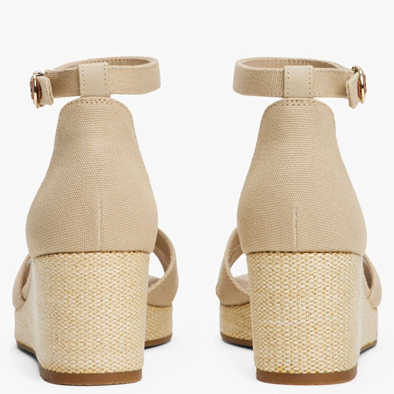 SANDALIAS MUJER TOMMY HILFIGER BEIGE FW0FW08481ACC - 6