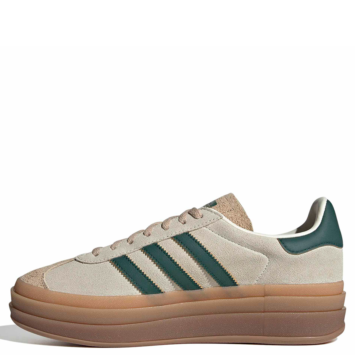 ZAPATILLAS MUJER ADIDAS ORIGINALS CASUALES BLANCO GAZELLE BOLD CUERO - 4