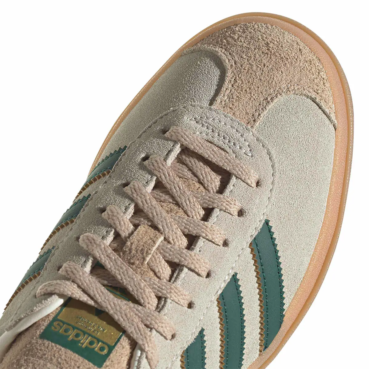 ZAPATILLAS MUJER ADIDAS ORIGINALS CASUALES BLANCO GAZELLE BOLD CUERO - 8