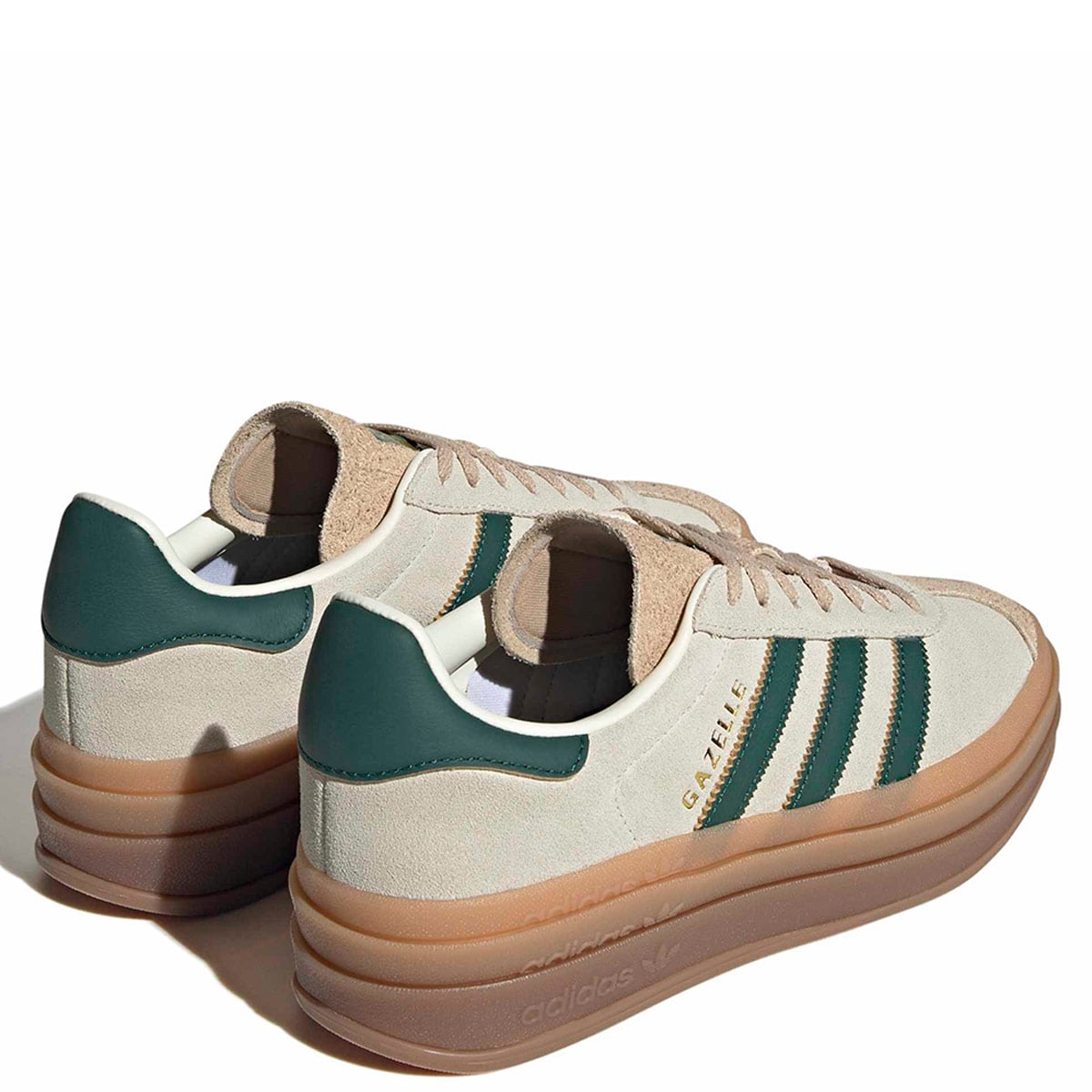 ZAPATILLAS MUJER ADIDAS ORIGINALS CASUALES BLANCO GAZELLE BOLD CUERO - 6