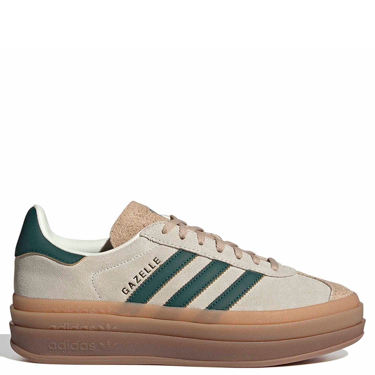 ZAPATILLAS MUJER ADIDAS ORIGINALS CASUALES BLANCO GAZELLE BOLD CUERO - 1