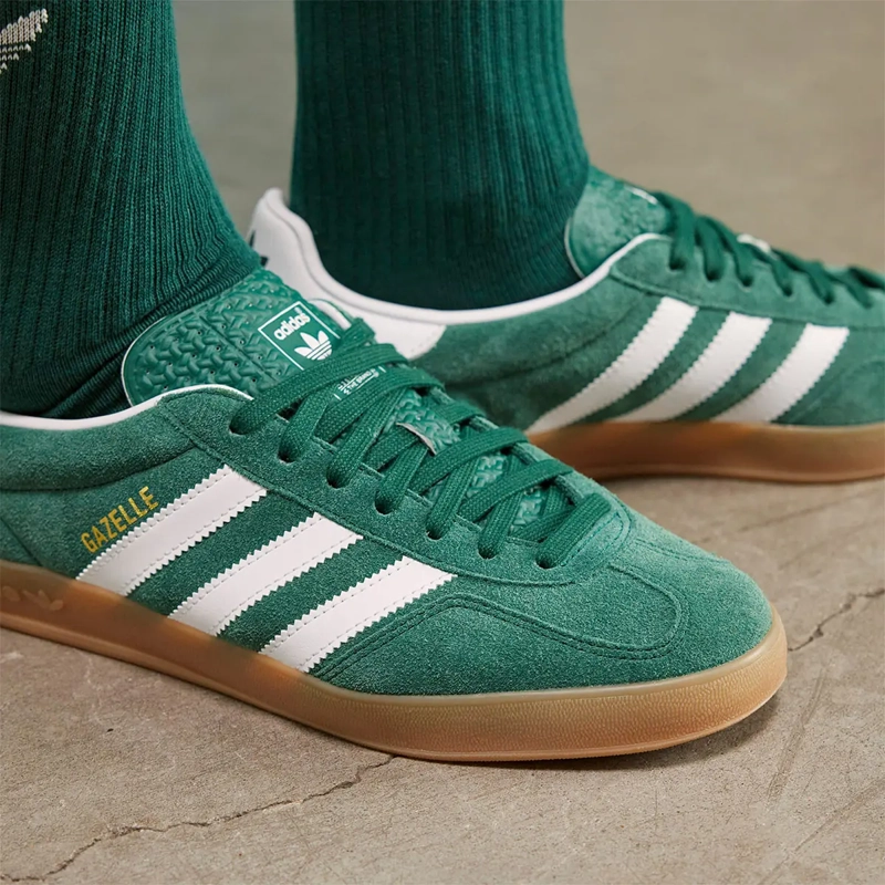 ZAPATILLAS MUJER ADIDAS ORIGINALS CASUALES VERDE GAZELLE INDOOR - 10