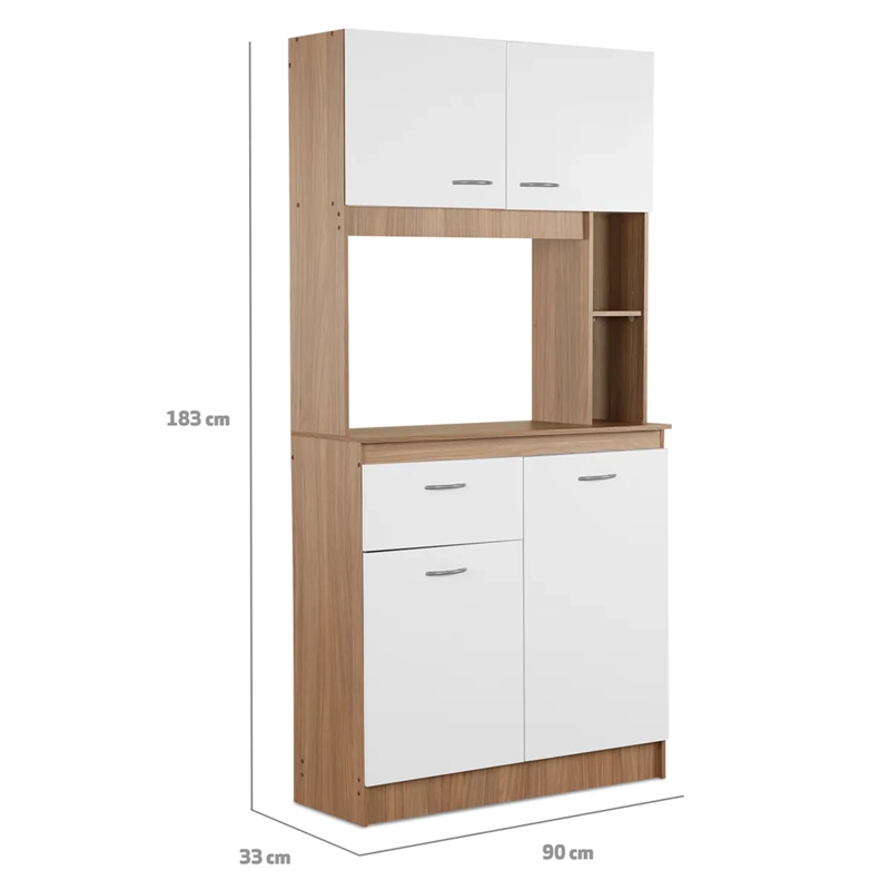MUEBLE DE COCINA STANFORD INÉS 4P 1C NOGAL - 6