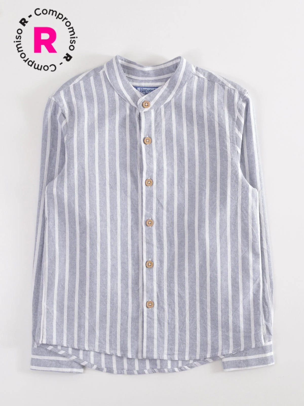 CAMISA MANGA LARGA NIÑO HARVEST LINO - 1