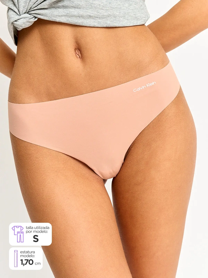 PACK 3 CALZONES CALVIN KLEIN TANGA INVISIBLE - 1