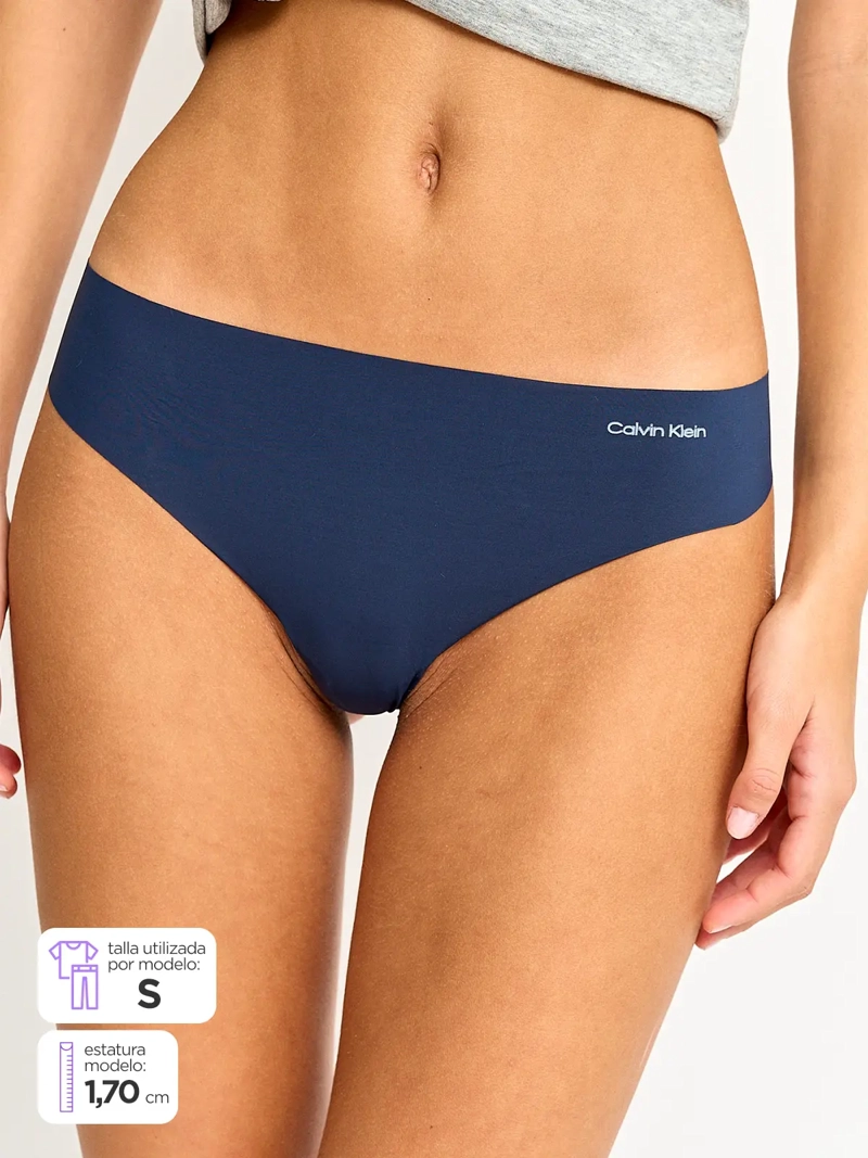 PACK 3 CALZONES CALVIN KLEIN TANGA INVISIBLE - 1