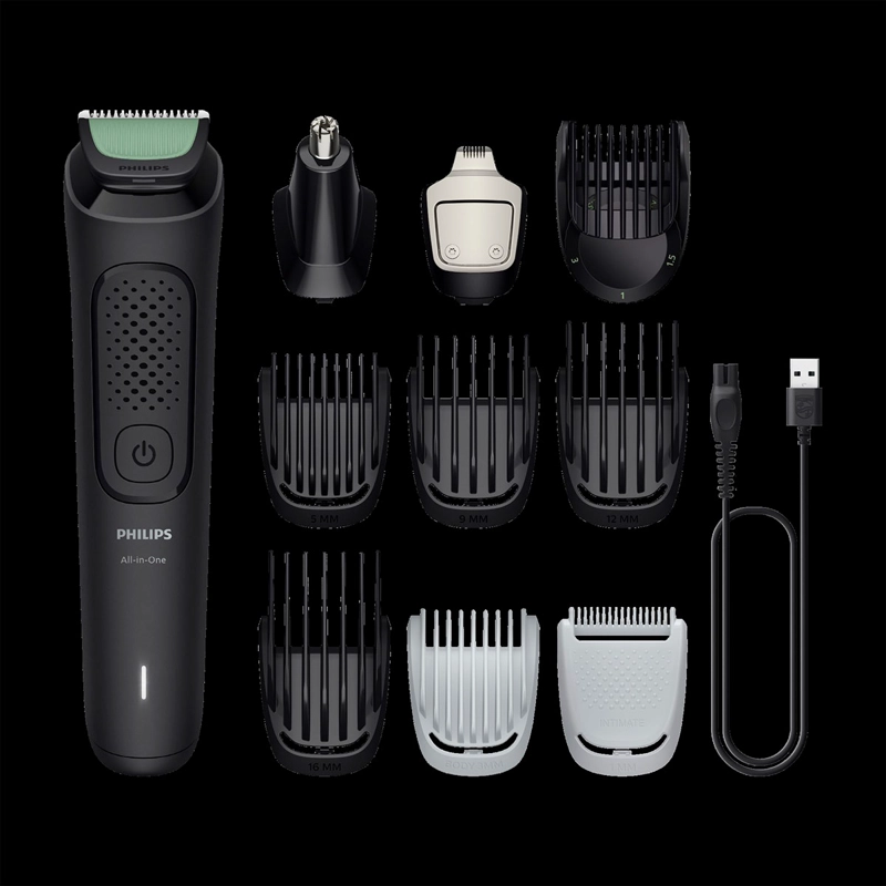 MÁQUINA CORTA PELO PHILIPS MULTIGROOM SERIE 3000 MG3931/15 CON 10 ACCESORIOS - 3