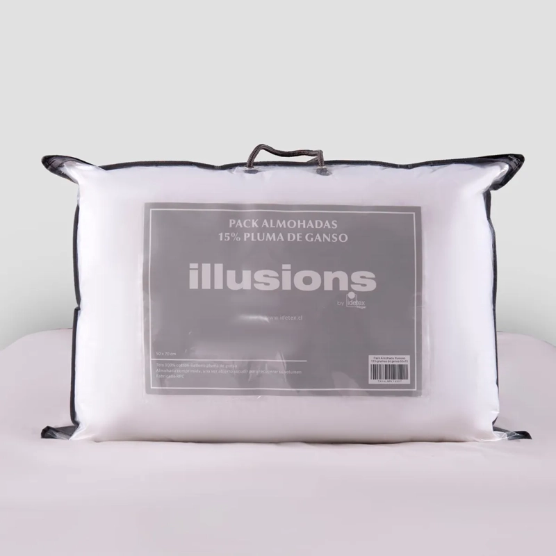 PACK 2 ALMOHADAS ILLUSIONS GANSO 50X70 CM - 3