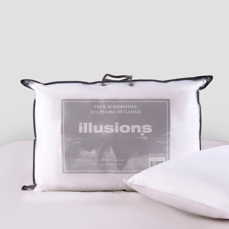 PACK 2 ALMOHADAS ILLUSIONS GANSO 50X70 CM - 4