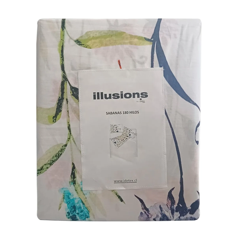 JUEGO DE SÁBANAS ILLUSIONS BUKET 180 HILOS KING - 3