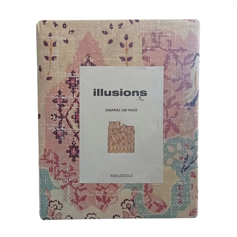 JUEGO DE SÁBANAS ILLUSIONS TUBA 180 HILOS 1 PLAZA ESTAMPADO - 3
