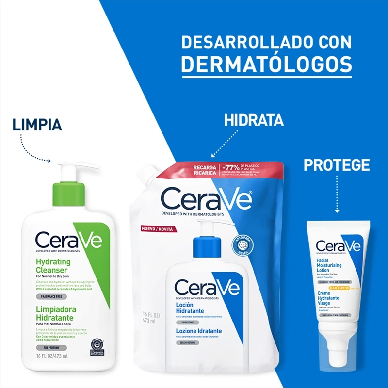 REFILL CERAVE LOCIÓN HIDRATANTE 473 ML - 6