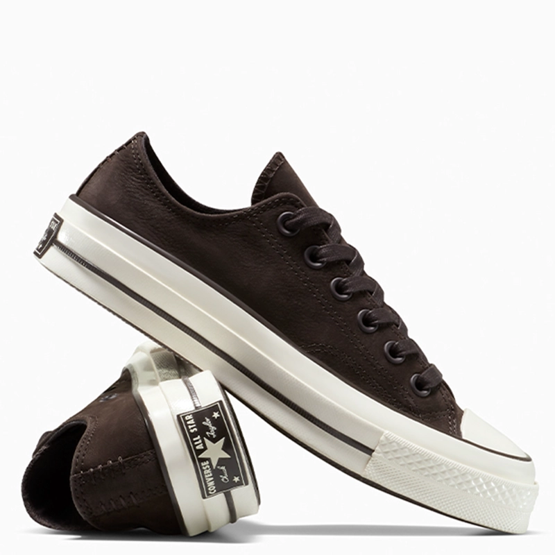 ZAPATILLAS MUJER CONVERSE URBANAS CAFÉ CHUCK 70 CUERO - 6
