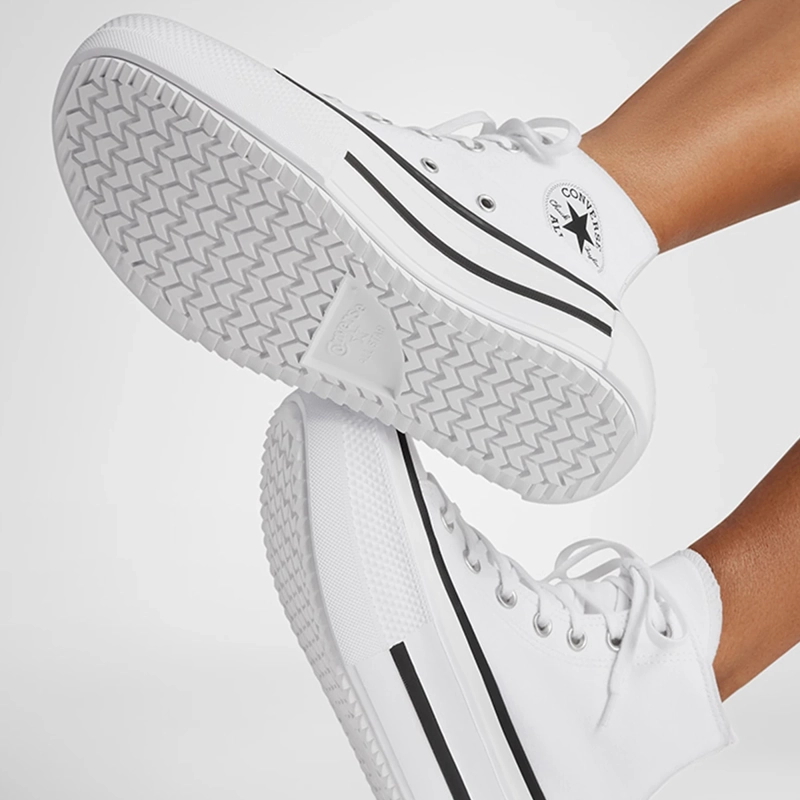 ZAPATILLAS MUJER CONVERSE URBANAS BLANCO CHUCK TAYLOR ALL STAR LIFT DOUBLE STACK - 6