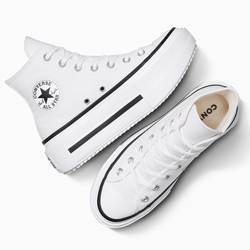 ZAPATILLAS MUJER CONVERSE URBANAS BLANCO CHUCK TAYLOR ALL STAR LIFT DOUBLE STACK - 4