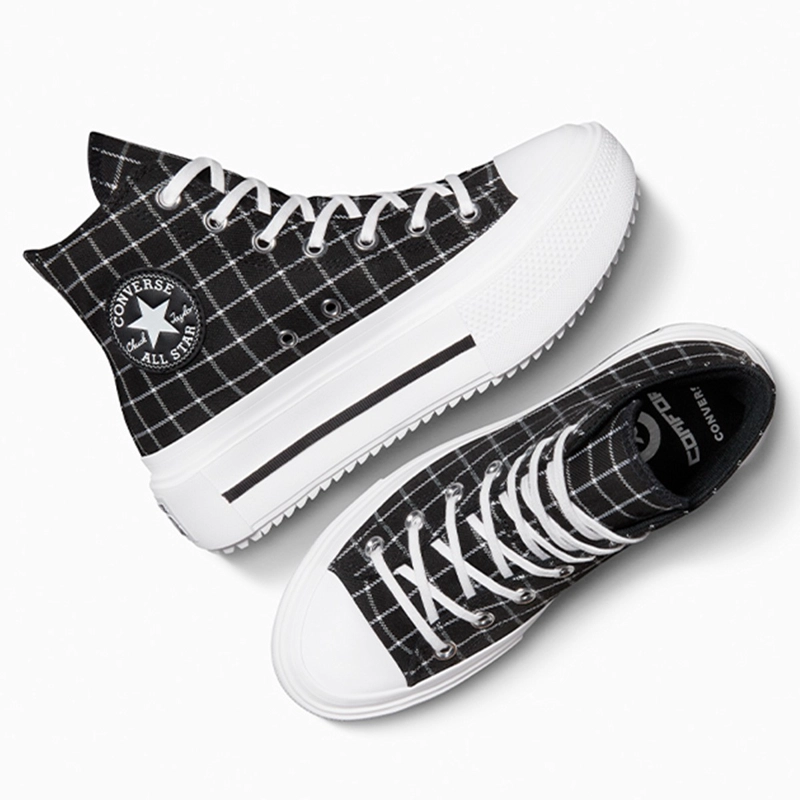 ZAPATILLAS MUJER CONVERSE URBANAS NEGRO CHUCK TAYLOR ALL STAR LIFT DOUBLE STACK - 5