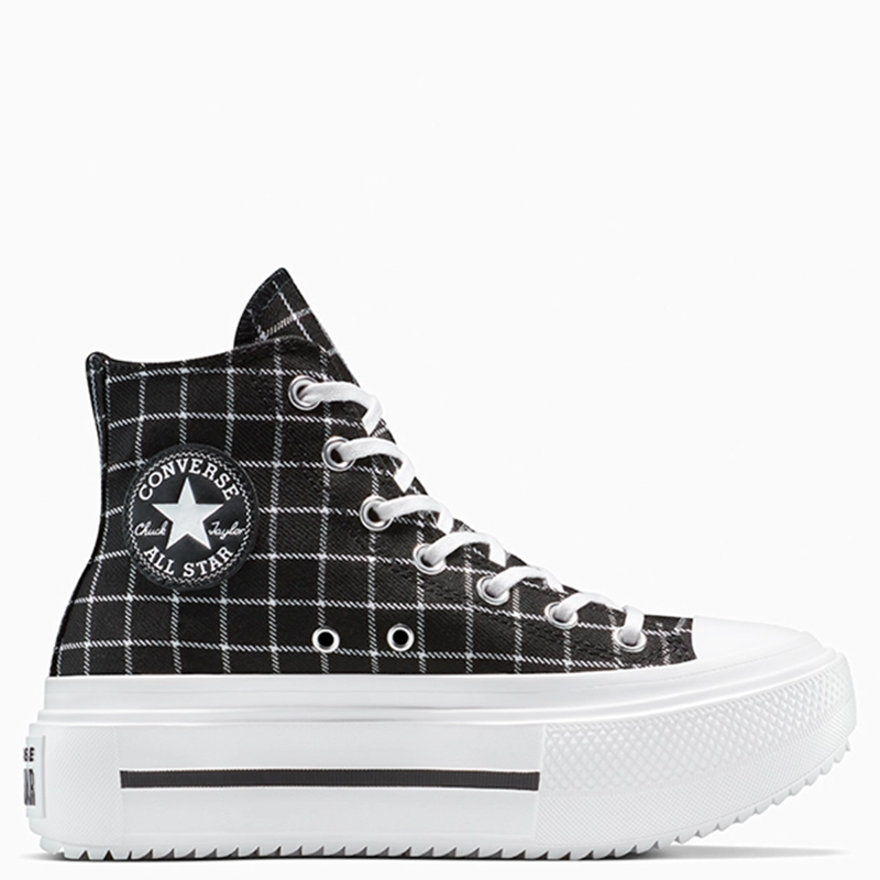 ZAPATILLAS MUJER CONVERSE URBANAS NEGRO CHUCK TAYLOR ALL STAR LIFT DOUBLE STACK - 1