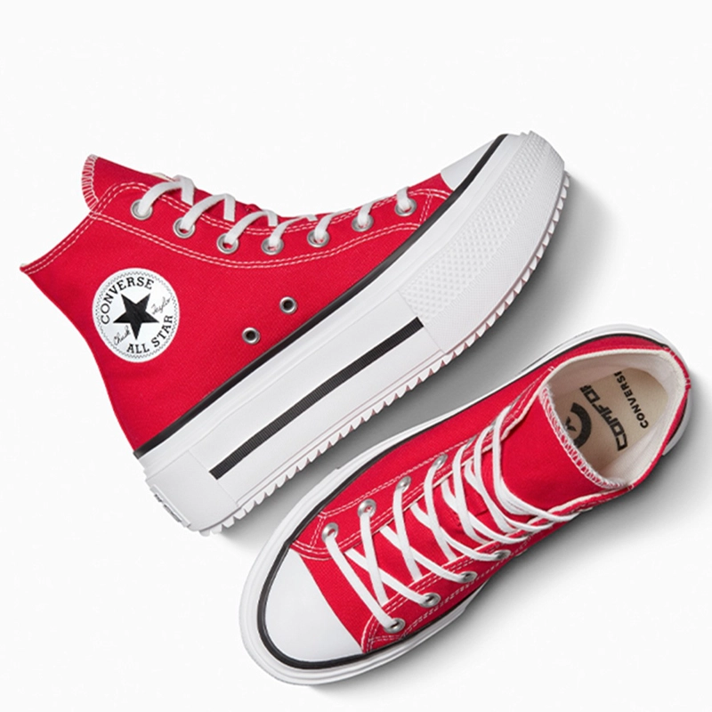 ZAPATILLAS MUJER CONVERSE URBANAS ROJO CHUCK TAYLOR ALL STAR LIFT DOUBLE STACK - 4