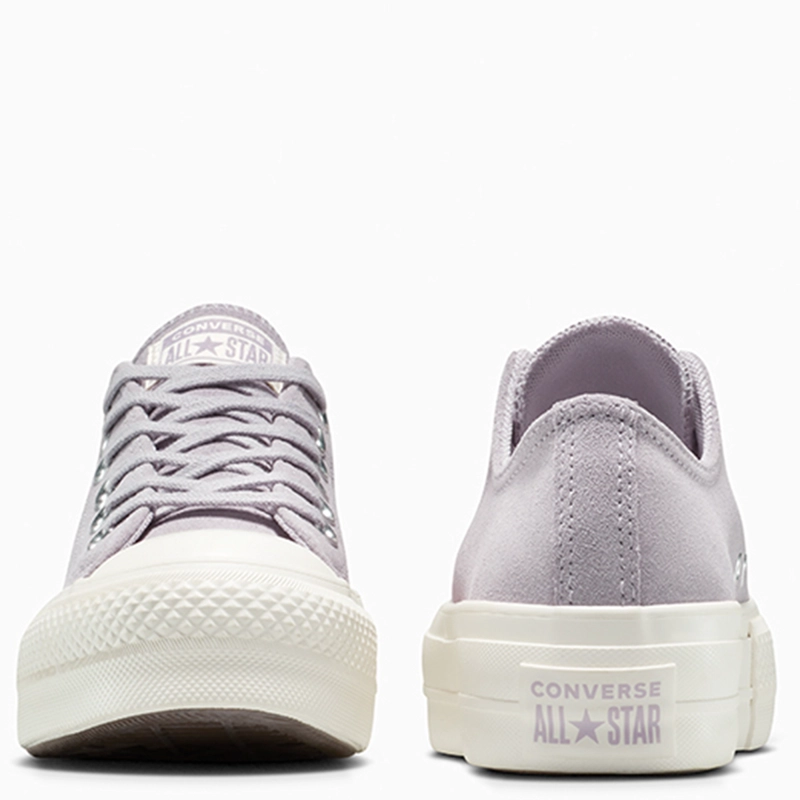 ZAPATILLAS MUJER CONVERSE URBANAS MORADO CHUCK TAYLOR ALL STAR LIFT CUERO - 5