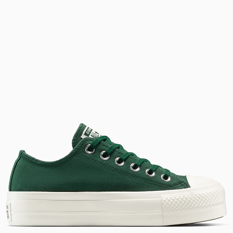 ZAPATILLAS MUJER CONVERSE URBANAS VERDE CHUCK TAYLOR ALL STAR LIFT CUERO - 1