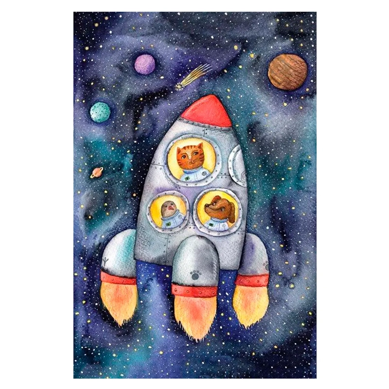 ALFOMBRA IDETEX SPACE INFANTIL 120 X 120 CM - 1